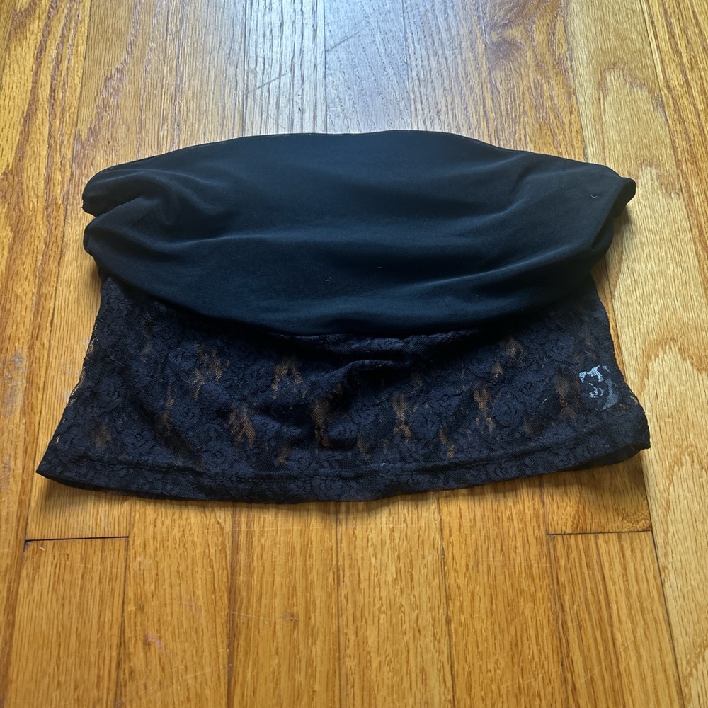 Black Lace Tube Top